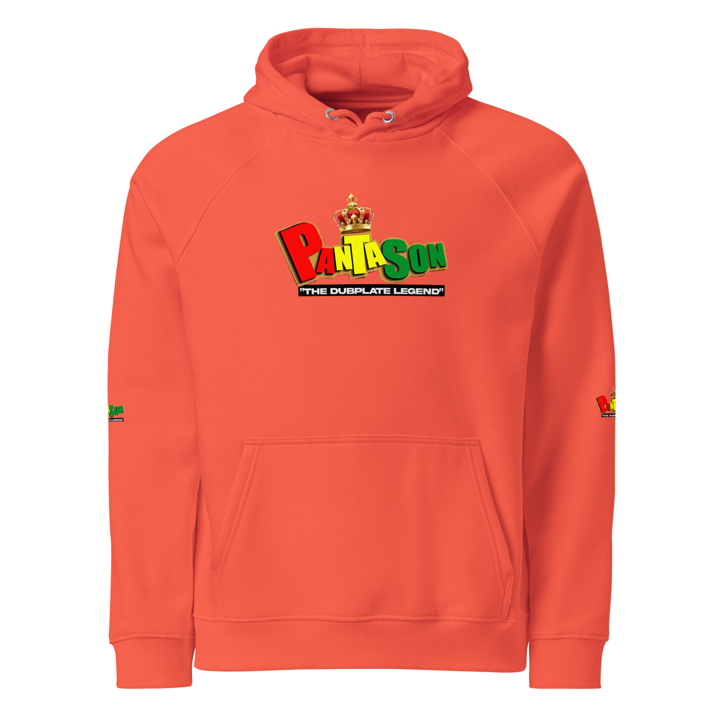 #1 Unisex eco raglan hoodie - Burnt Orange, M image