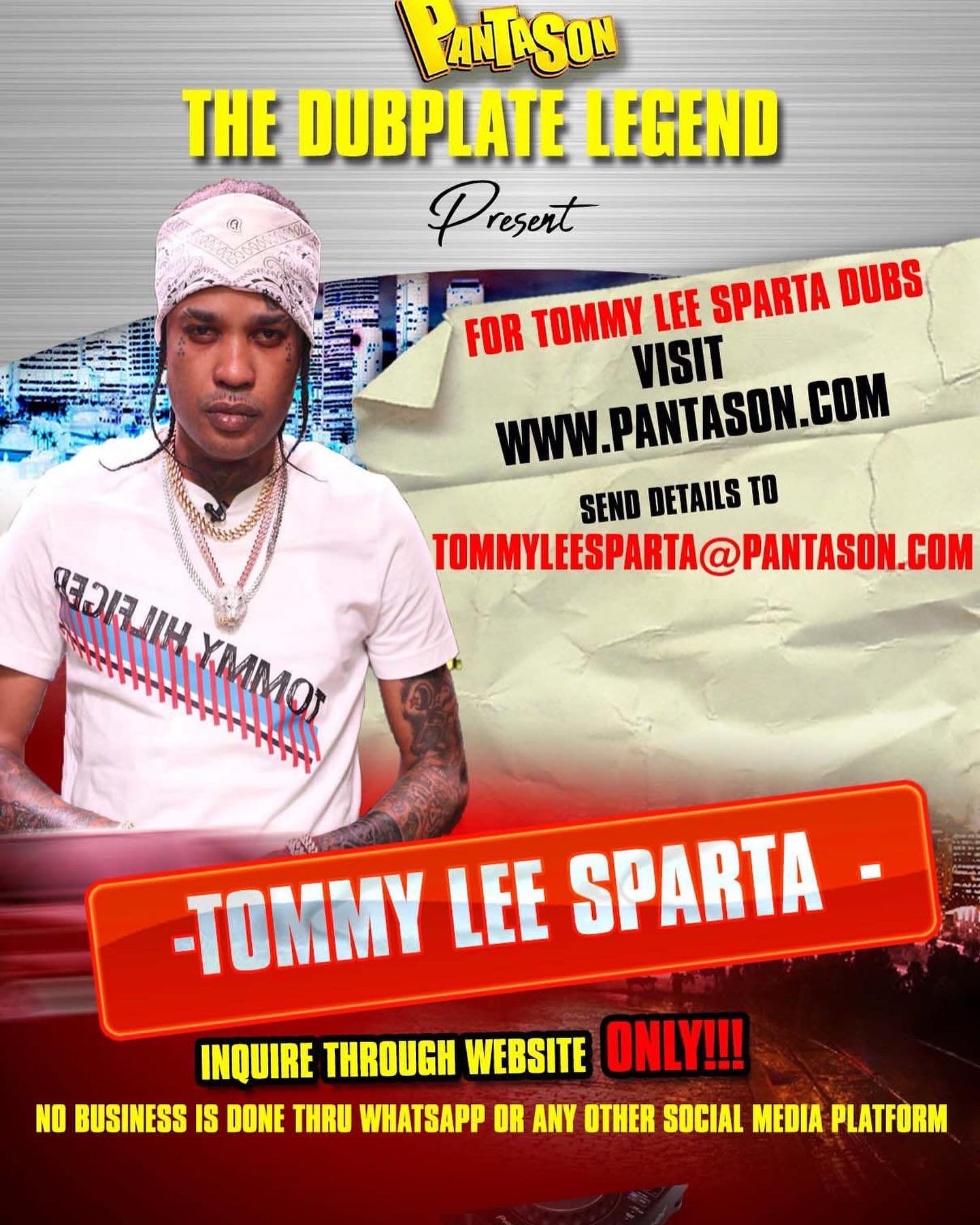 Tommy Lee Sparta Dubplate image 1