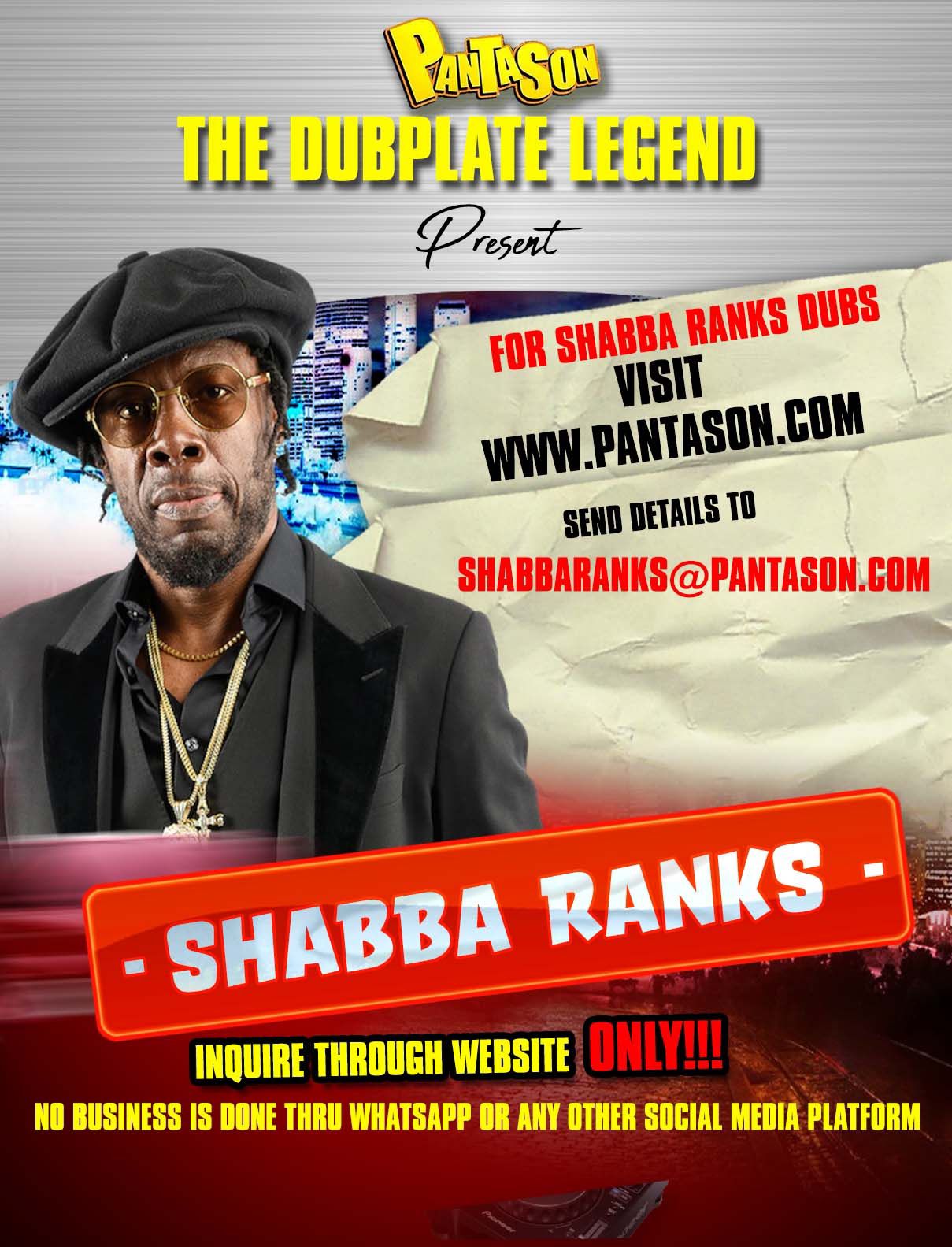 Shabba Ranks Dubplate image 0