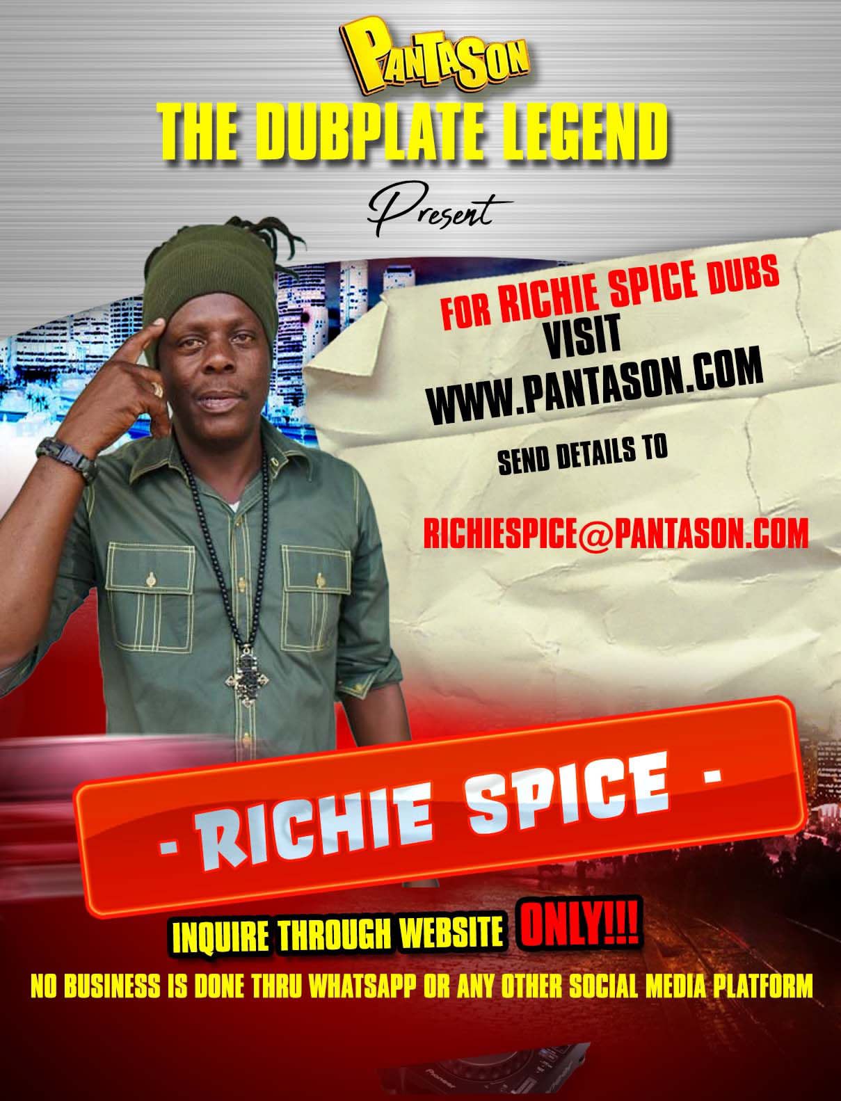 Richie Spice Dubplate image 0
