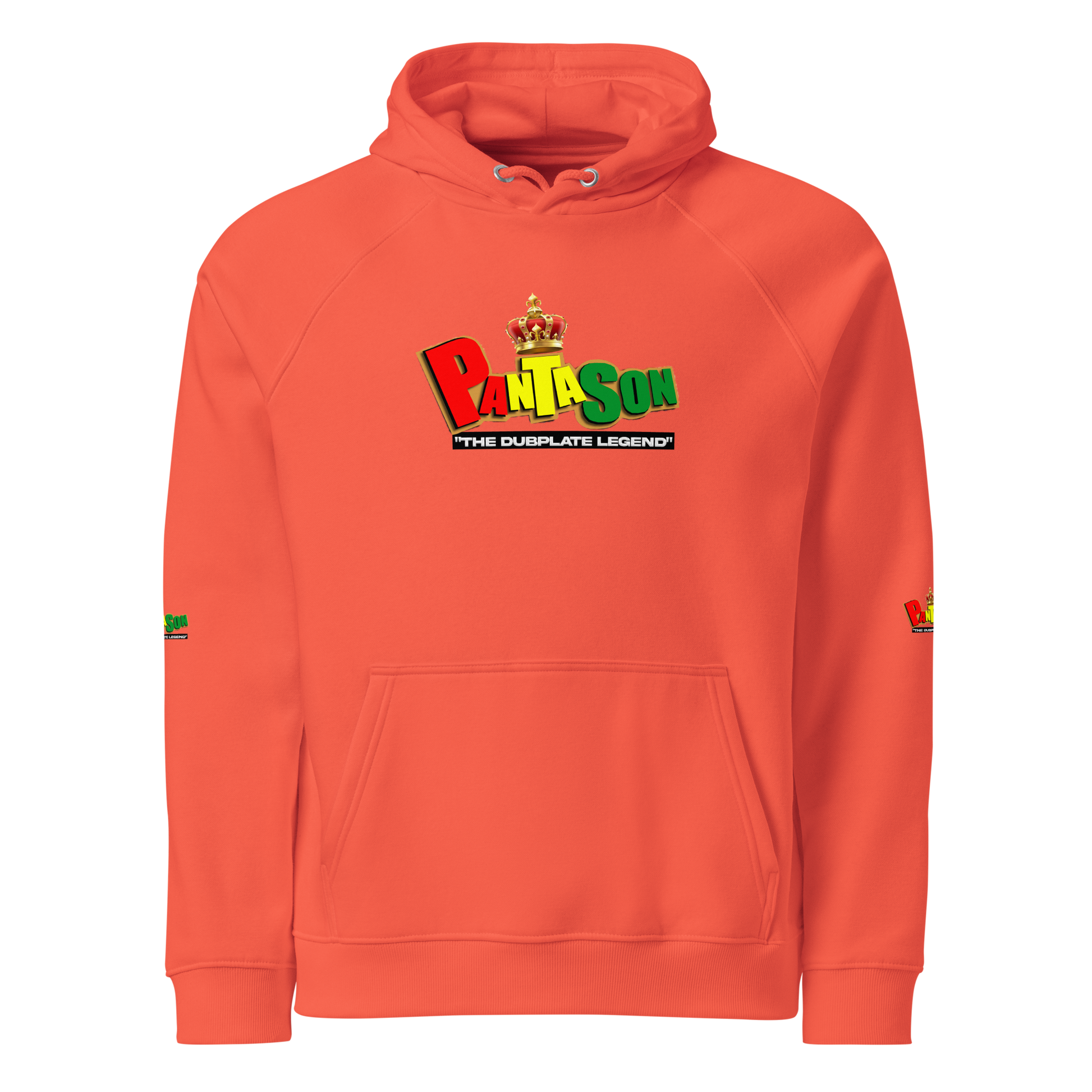 #1 Unisex eco raglan hoodie - Burnt Orange, XS image